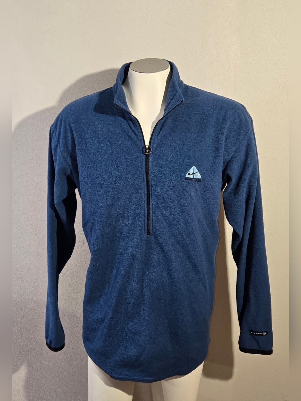 Vintage Nike ACG 1/2 Zip Light Fleece Blue Men's Size XL